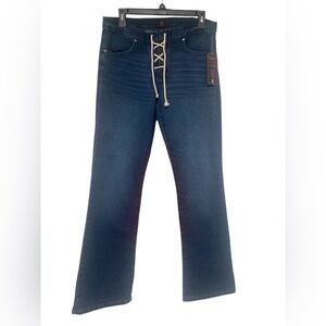 NOBO Denim with Lace-Up Detail NWT L